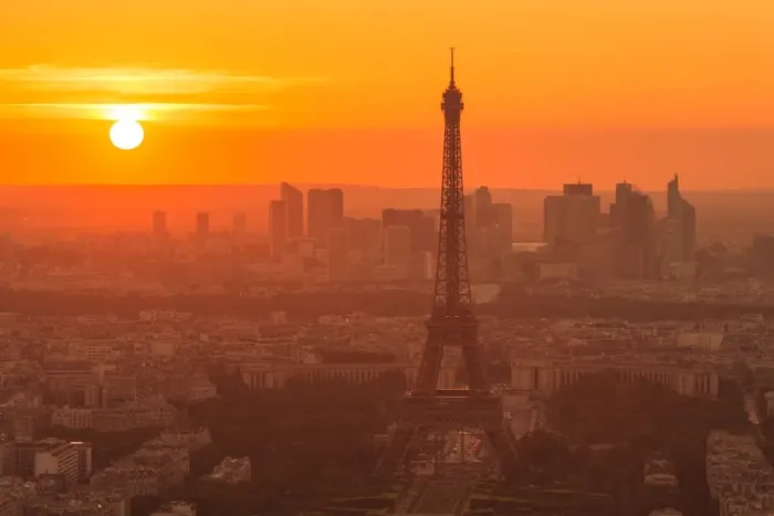 Framed Print : Paris cityscape at sunset Framed Print : Paris cityscape at sunset