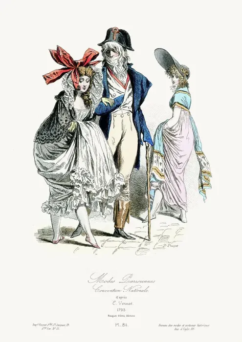 Framed Print : Paris Fashion of the 18th Century