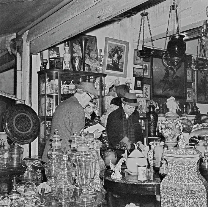 Framed Print : Parisian Flea Market, 1961 Framed Print : Parisian Flea Market, 1961