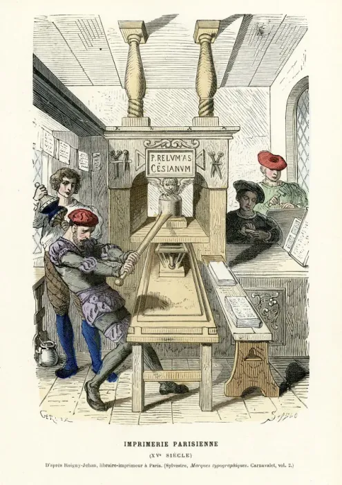 Framed Print : Parisian printing
