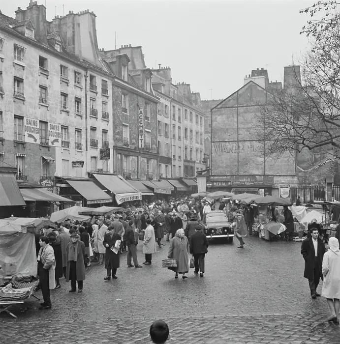 Framed Print : Parisian Street Scene, 1961 Framed Print : Parisian Street Scene, 1961