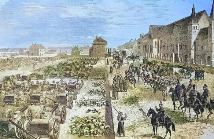 Framed Print : Park of captured French guns in Sedan, illustrated war history, German, French war 1870-1871, Germany, France, Park of captured French guns in Seda, illustrated war history, German, French war 1870-1871, Germany, France Framed Print : Park of captured French guns in Sedan, illustrated war history, German, French war 1870-1871, Germany, France, Park of captured French guns in Seda, illustrated war history, German, French war 1870-1871, Germany, France