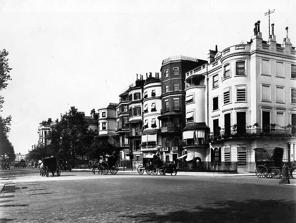 Park Lane. 1908: Properties on the market for lease in Park Lane, central London