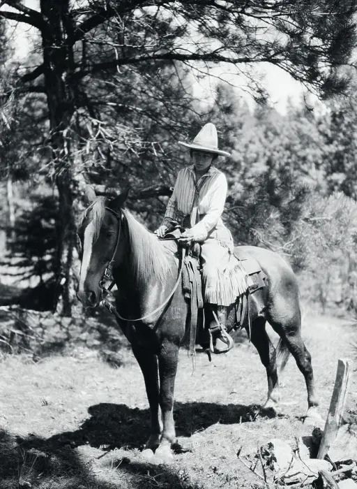 Framed Print : Park Ranger on Horse