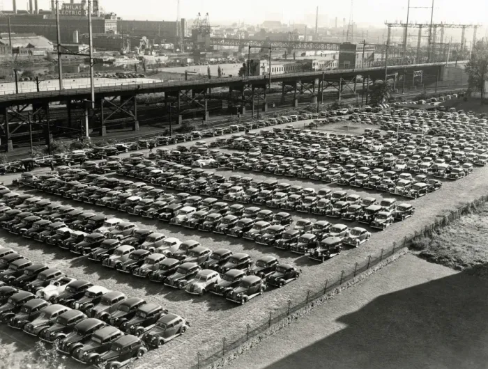 Framed Print : Parking lot