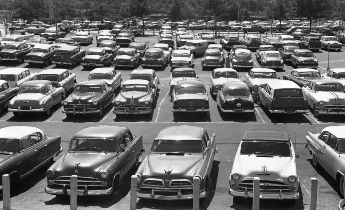 Framed Print : Parking lot full of cars Framed Print : Parking lot full of cars