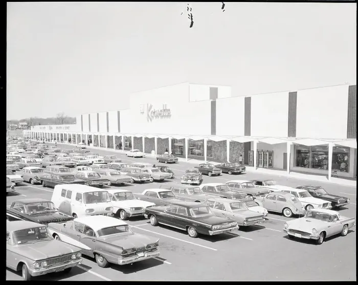 Framed Print : Parking Lot of Korvette Shopping Center Framed Print : Parking Lot of Korvette Shopping Center