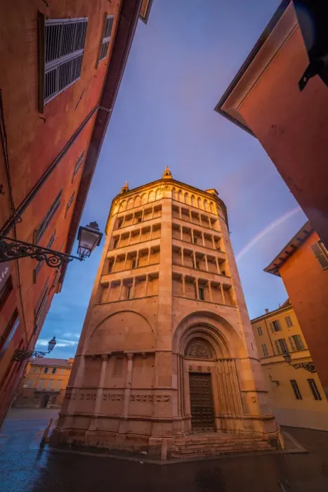 Framed Print : Parma Baptistery at the sunset Framed Print : Parma Baptistery at the sunset