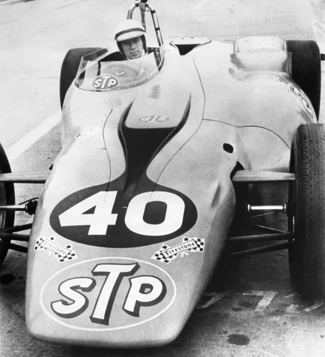 Framed Print : Parnelli Jones Posing in Car Framed Print : Parnelli Jones Posing in Car