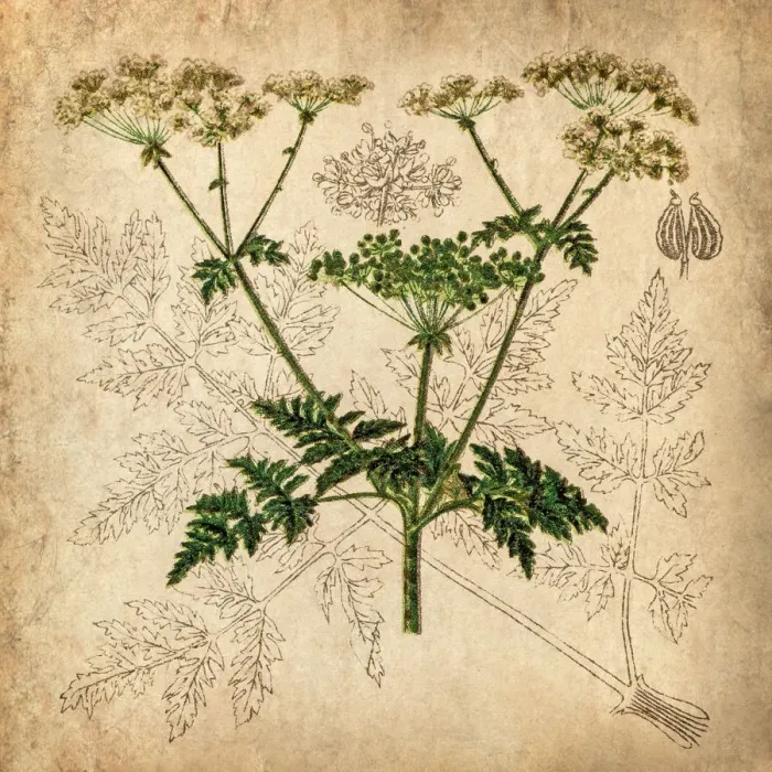 Framed Print : Parsnip, Coriander, Hartwort, Poison hemlock (Conium maculatum) Framed Print : Parsnip, Coriander, Hartwort, Poison hemlock (Conium maculatum)