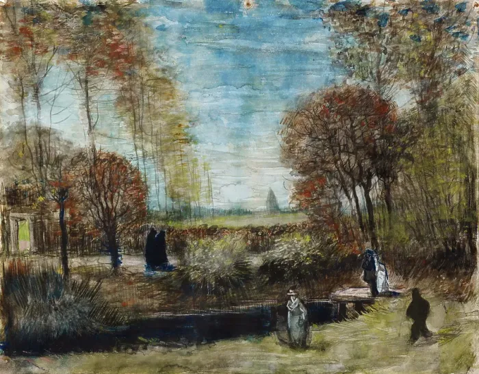 Framed Print : The Parsonage Garden At Nuenen
