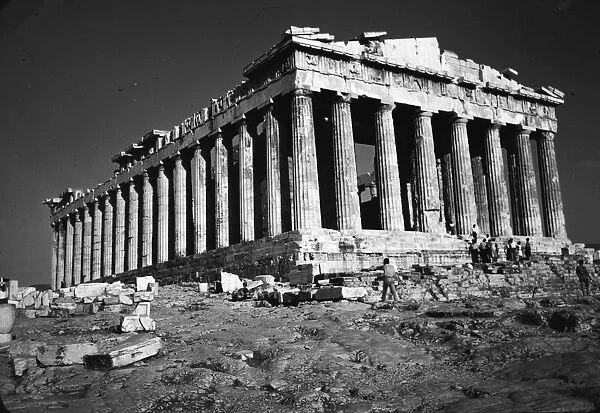 Parthenon. Circa 1930: The Parthenon, the main building on the Acropolis in Athens