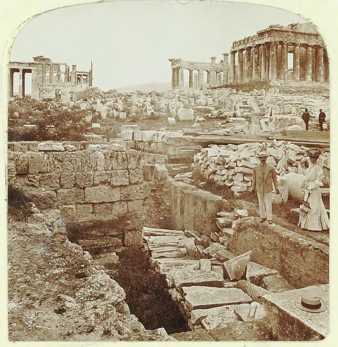 Framed Print : Parthenon and Erechtheion Pre-Restoration Framed Print : Parthenon and Erechtheion Pre-Restoration