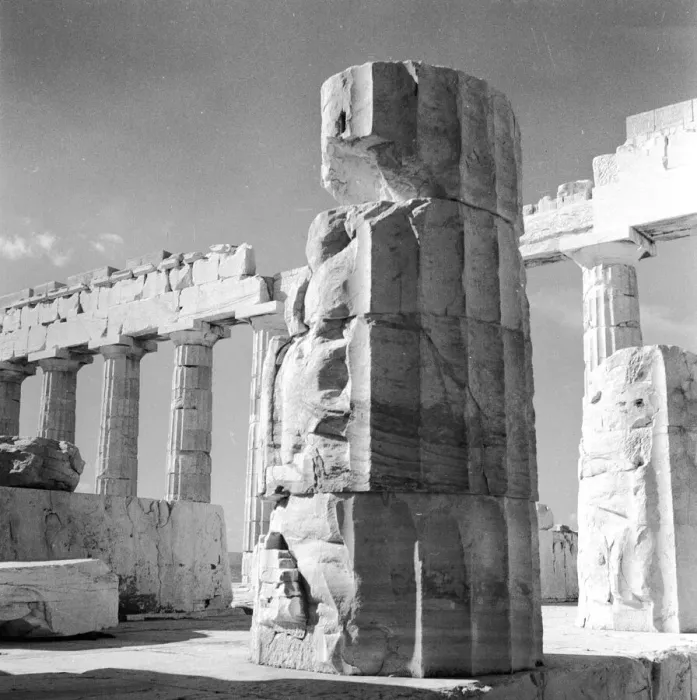 Framed Print : Parthenon Pillar Framed Print : Parthenon Pillar