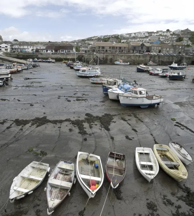Framed Print : Partial view of the port of Prothleven at low tide, Cornwall, England, United Kingdom, Europe Framed Print : Partial view of the port of Prothleven at low tide, Cornwall, England, United Kingdom, Europe