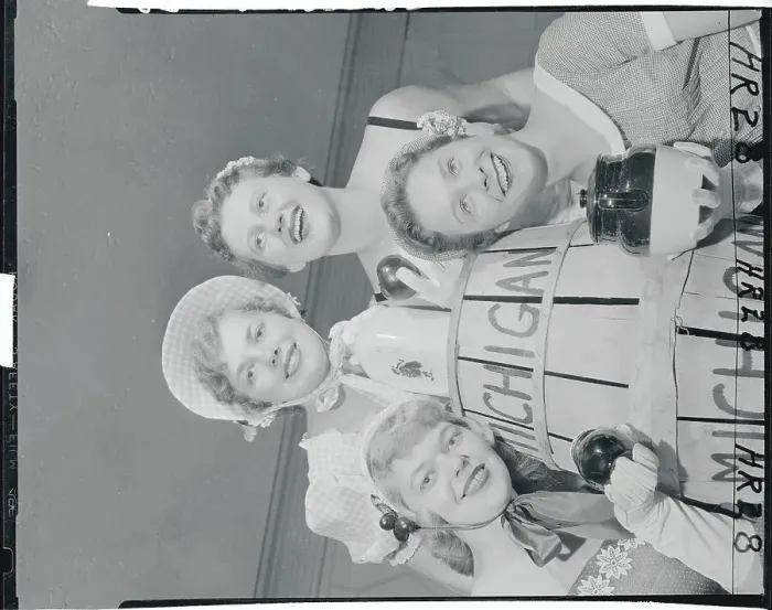 Framed Print : Participants of Miss Michigan Contest