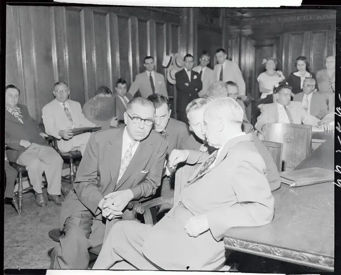 Framed Print : Participants in the Sam Sheppard Trial Framed Print : Participants in the Sam Sheppard Trial