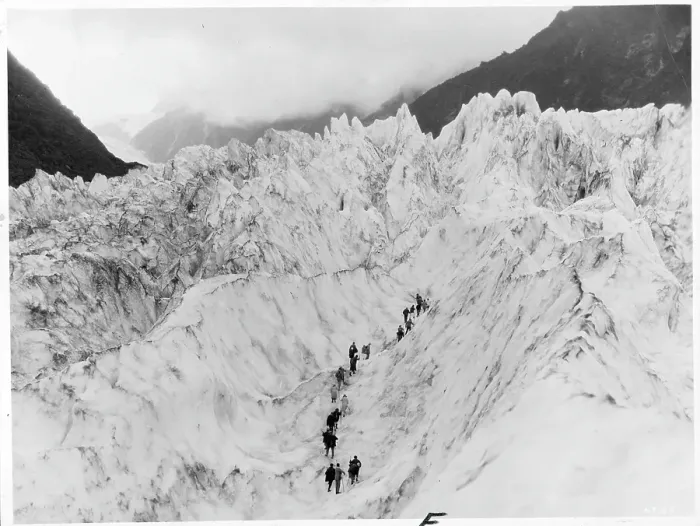 Framed Print : Party Of Climbers On The Franz Josef Glacier In New Zealand Framed Print : Party Of Climbers On The Franz Josef Glacier In New Zealand