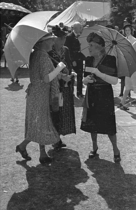 Framed Print : Party Parasols