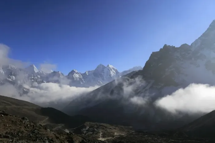 Framed Print : the Pass of Dusa, near Dingboche village Framed Print : the Pass of Dusa, near Dingboche village