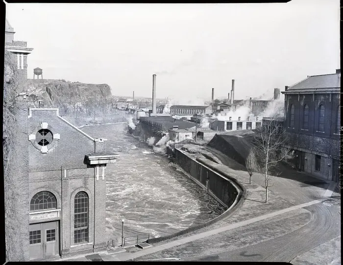 Framed Print : Passaic River Below the Falls Framed Print : Passaic River Below the Falls