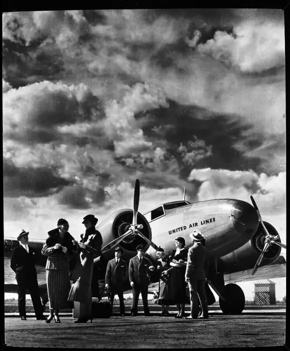 Framed Print : Passenger At Aviation Field At Newark Nj