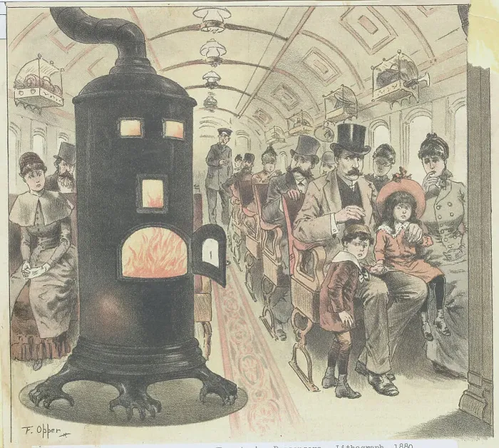 Framed Print : Passengers Being Cautious of Burning Stove