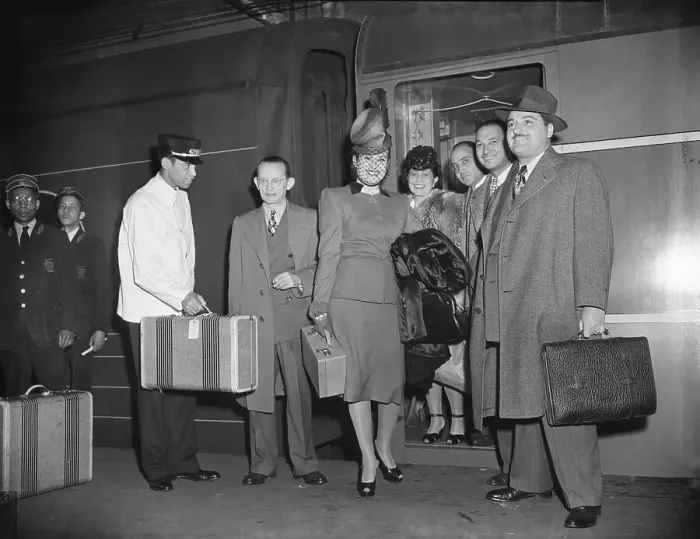 Framed Print : Passengers Disembarking Train Framed Print : Passengers Disembarking Train