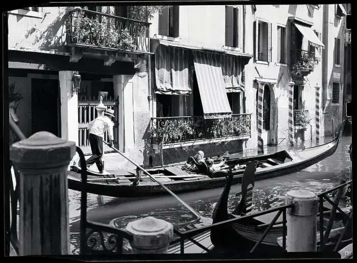 Framed Print : Passengers Ride In Venetian Gondola Framed Print : Passengers Ride In Venetian Gondola
