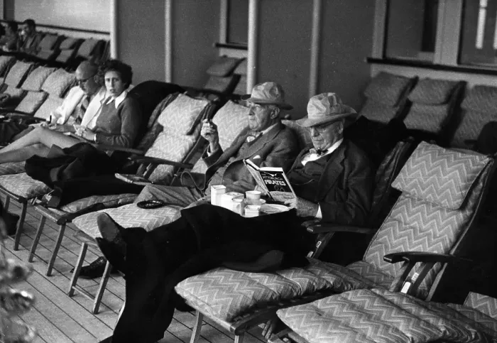 Framed Print : Passengers Sitting