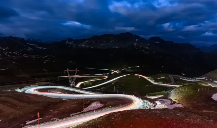 Framed Print : Passo dello Stelvio at Night Framed Print : Passo dello Stelvio at Night