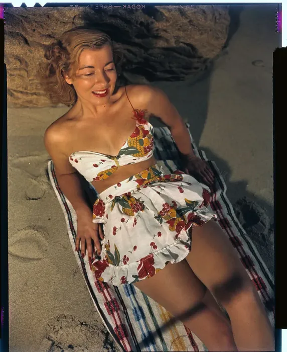 Framed Print : Pat Hall on Beach Blanket