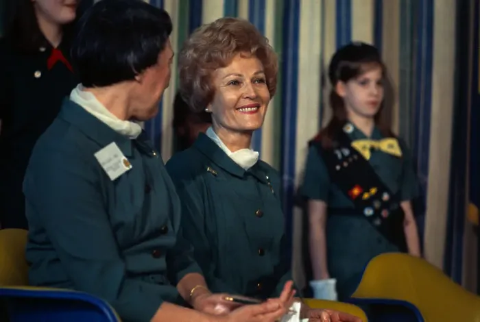 Framed Print : Pat Nixon Attending Girl Scouts Ceremony Framed Print : Pat Nixon Attending Girl Scouts Ceremony