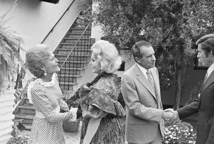 Framed Print : Pat Nixon Greeting Zsa Zsa Gabor Framed Print : Pat Nixon Greeting Zsa Zsa Gabor