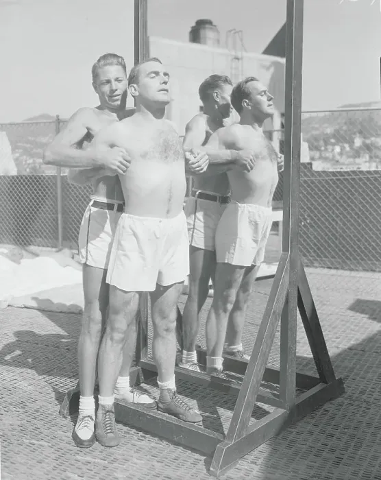 Framed Print : Pat O'Brien and Personal Trainer Framed Print : Pat O'Brien and Personal Trainer