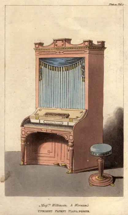 Framed Print : Patent Pianoforte Framed Print : Patent Pianoforte