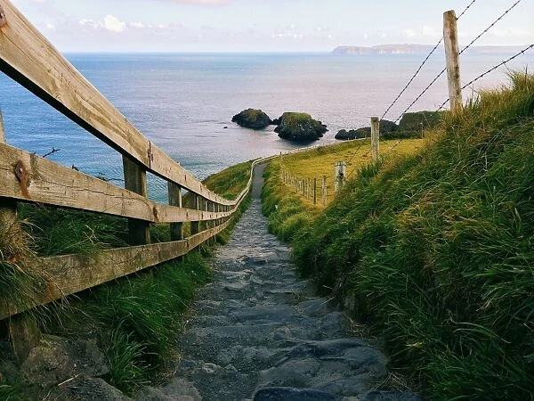Path leading to Carrick-a-rede rope bridge