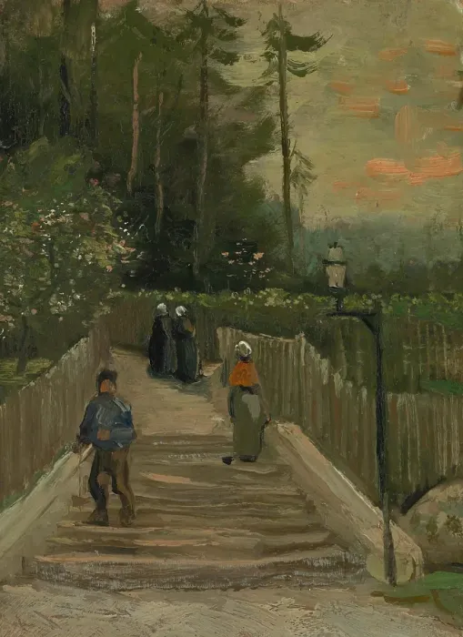 Framed Print : Path In Montmartre Framed Print : Path In Montmartre
