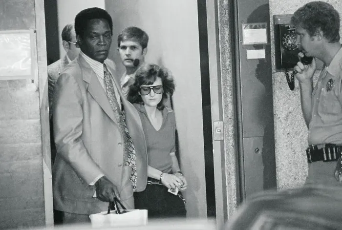 Framed Print : Patricia Hearst Being Escorted from Jail Framed Print : Patricia Hearst Being Escorted from Jail