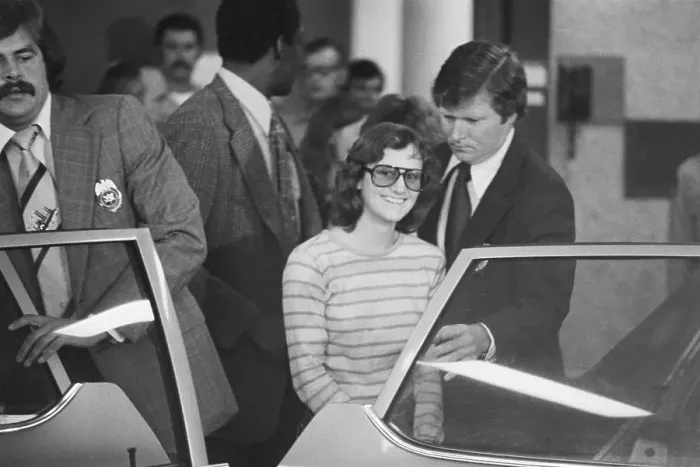 Framed Print : Patricia Hearst Heads for Court Framed Print : Patricia Hearst Heads for Court