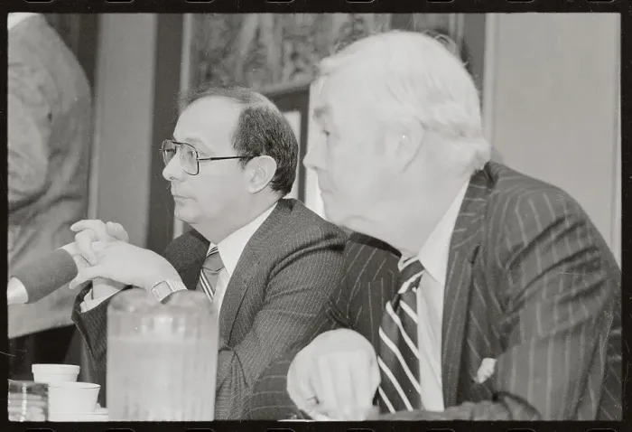 Framed Print : Patrick Moynihan and Peers Sitting in at Forum Framed Print : Patrick Moynihan and Peers Sitting in at Forum