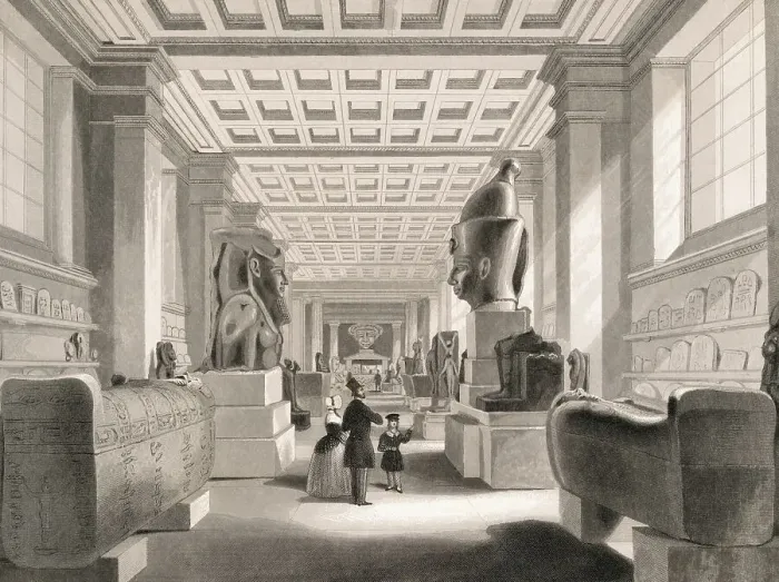 Framed Print : Patrons Admiring Artifacts Framed Print : Patrons Admiring Artifacts