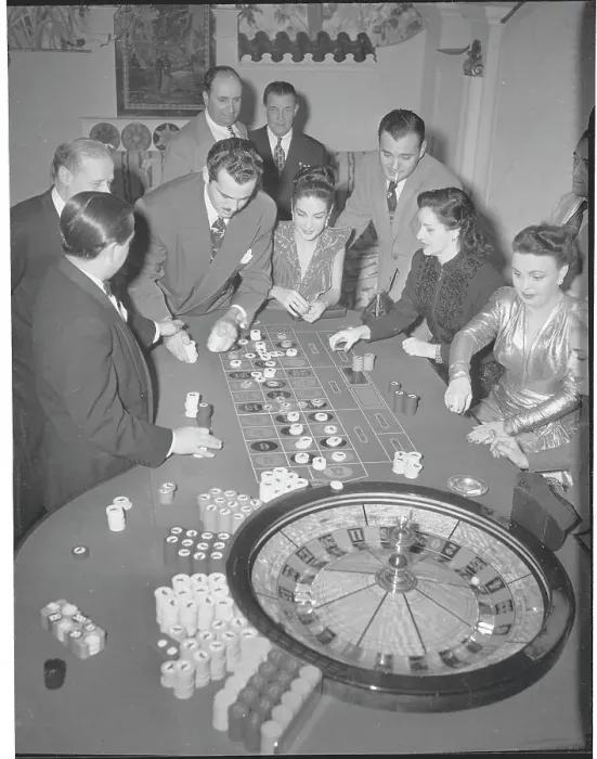 Framed Print : Patrons Watching Roulette Game Framed Print : Patrons Watching Roulette Game