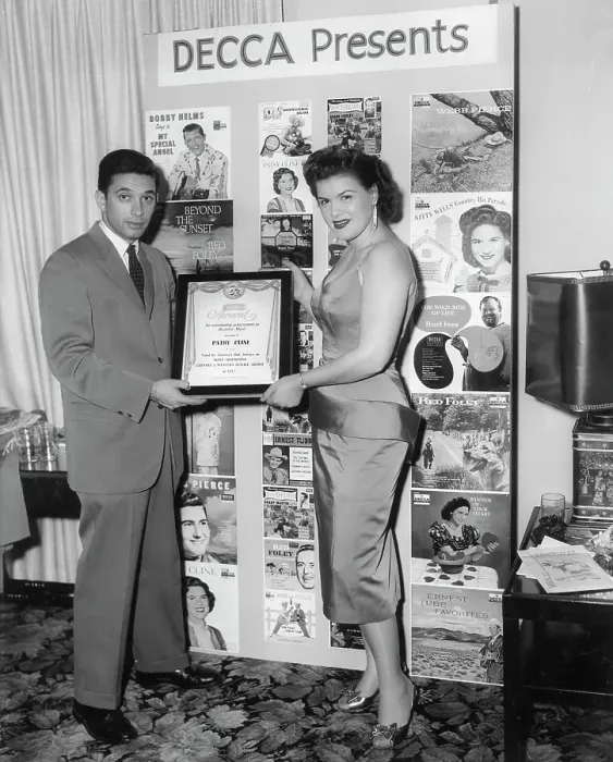 Framed Print : Patsy Cline Decca Records Award Framed Print : Patsy Cline Decca Records Award