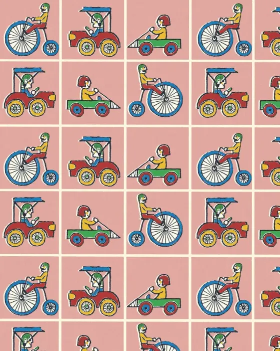 Framed Print : Pattern of Cars and Bikes
