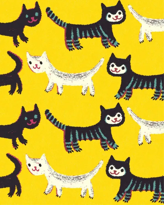 Framed Print : Pattern of Cats Framed Print : Pattern of Cats