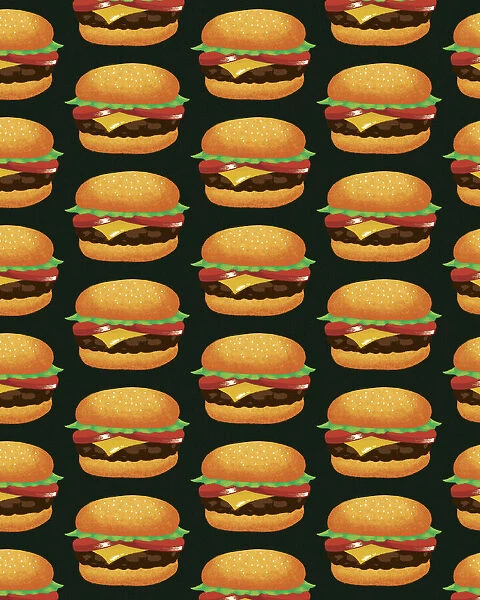 Pattern of Cheeseburgers