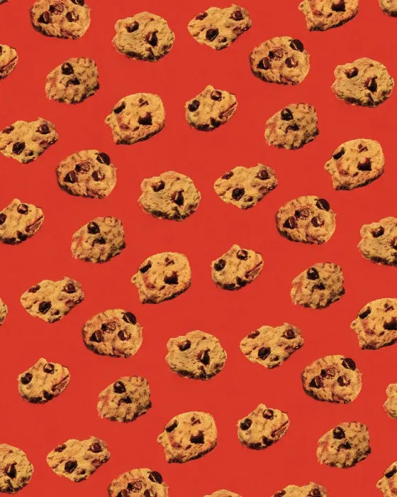 Framed Print : Pattern of Chocolate Chip Cookies Framed Print : Pattern of Chocolate Chip Cookies