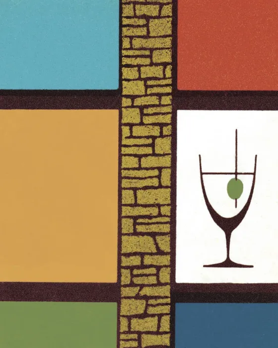 Framed Print : Pattern and Cocktail Framed Print : Pattern and Cocktail