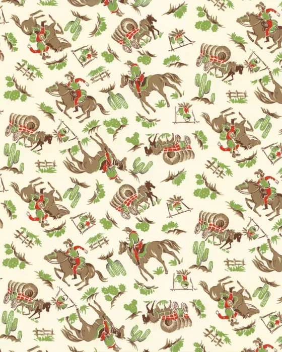 Framed Print : Pattern of Cowboys Framed Print : Pattern of Cowboys